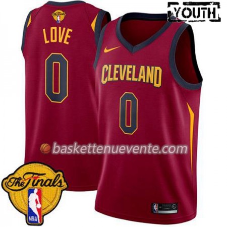 Maillot Basket Cleveland Cavaliers Kevin Love 0 2018 NBA Finals Nike Rouge Swingman - Enfant